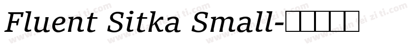 Fluent Sitka Small字体转换